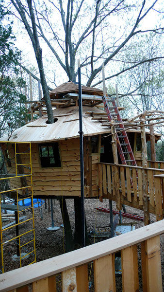 Iddi School tree house in Assonet, Massachusetts, by The Treehouse Guys