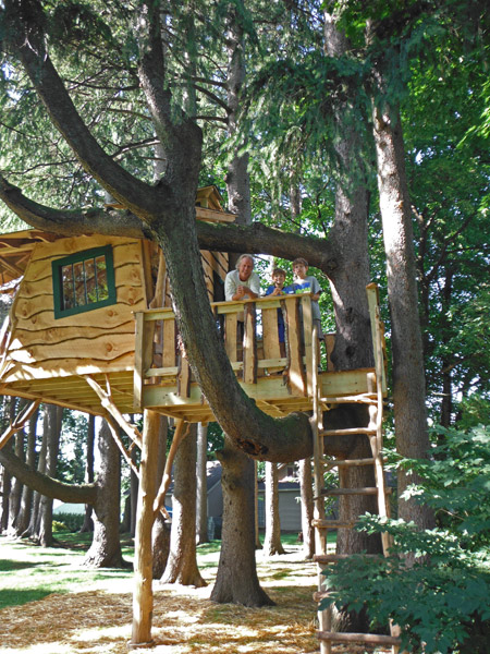 The Jolley Boy's treehouse by The Treehouse Guys, LLC Vermont
