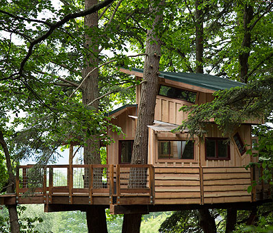 Doe Bay Resort Tree House  by the Tree House Guys, DIY network