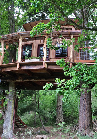 Doe Bay Resort Tree House by the Tree House Guys, DIY network