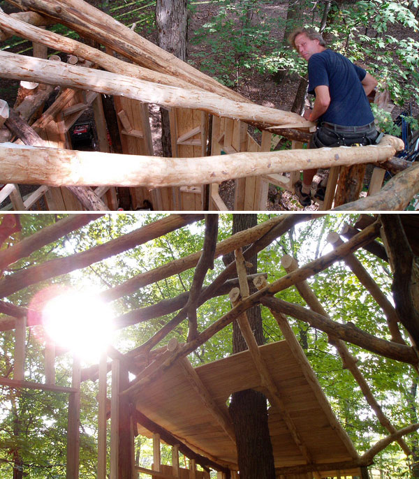 universally accessible tree house at Mount Airy Forest Park, Ohio by The Treehouse Guys